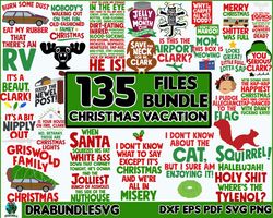 130 Christmas Vacation svg Bundle , Clark GrisWold svg , tree topper svg, Logo cricut silhouette, Christmas SVG Bundle I