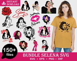 150 Selena Svg, Selena Quintanilla Svg, Selena Silhouette, Selena Art, Selena Shirt, Singer svg