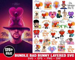 175 Bad Bunny SVG, Yo Perreo Sola, Instant Download, PNG, Cut File, Cricut, Silhouette, Bundle, EPS, Dxf, Pdf, El Conejo