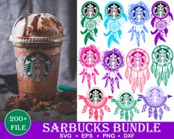 200 Starbucks Logo, Starbucks DXF, Cut Collection, Siren Starbucks, Starbucks Cup, Starbucks Coffee, starbucks cup wrap,