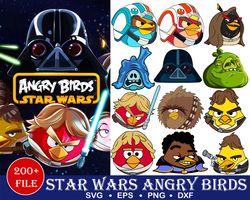 62 Star Wars Angry Birds svg,Star Wars svg, Star Wars character, Star Wars png, Star Wars dxf, Star Wars T-shirt, Star W