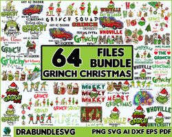 64 Grinchmas PNG Bundle, Merry Grinchmas Svg & Png, Christmas Movie, Funny Christmas Png, Grinchmas, Digital Instant Dow