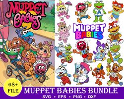 68 Muppet Babies SVG Bundle, Muppet Babies SVG, Cricut File, Kids Svg, Nursery Svg, Muppet Svg, Muppet SVG Bundle, Muppe