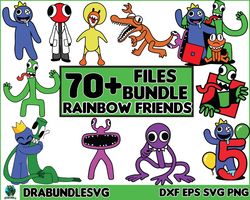 70 Rainbow friends SVG, Rainbow friends SVG, Rainbow friends png, Cutting File, Roblox cut file, Cricut, Plotter, Transf