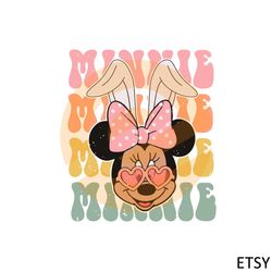 Minnie Mouse Bunny Vintage Disney SVG Graphic Designs Files
