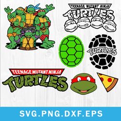 Ninja Turtles Bundle Svg, Ninja Svg, Teenage Mutant Ninja Turtles Svg, Png Dxf Eps File