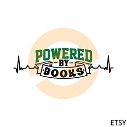 Powered by Books Librarian Book Lover SVG Cutting Files