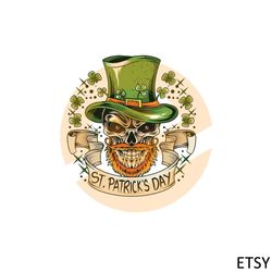 St Patrick's Day Irish Skull Png For Cricut Sublimation Files