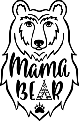 "Mama Bear picture" SVG, Moms day svg,8 march