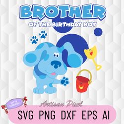 Brother Of The Birthday Boy Svg, Blues Clues Birthday Svg, Blues Clues Cute Svg, Birthday Svg