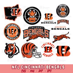 Cincinnati Bengals Svg,NFL Bundle, Cincinnati Bengals Silhouette, Cincinnati Bengals Cricut,Cincinnati Bengals PNG