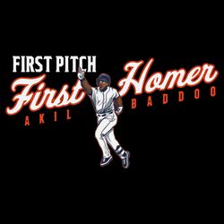 First Pitch First Homer Akil Baddoo SVG Graphic Designs Files