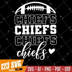 "Stacked Chiefs SVG, Chiefs Mascot svg, Chiefs svg, Chiefs School Team svg, Chiefs Cheer svg, Chiefs Vibes svg, School S