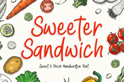 Sweeter Sandwich Handwritten Trending Fonts - Digital Font