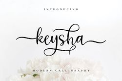 Keysha Script Trending Fonts - Digital Font