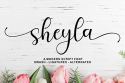 Sheyla Modern Script Trending Fonts - Digital Font