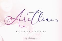Arellia Script // Luxury Font Trending Fonts - Digital Font