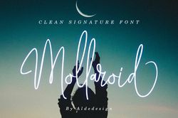 Mollaroid // Signature Font Trending Fonts - Digital Font