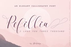 Refillia Calligraphy Trending Fonts - Digital Font