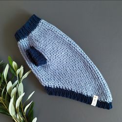 Knitted handmade warm dog sweater