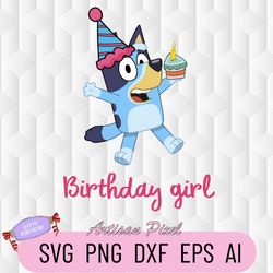 Bluey Birthday Girl Svg, Bluey Birthday Boy Svg, Bluey Svg, Gift for Kids, Gift for boy, Gift for Birthday Girl, Disney