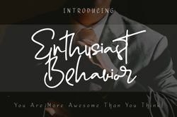 Enthusiast Behavior Trending Fonts - Digital Font