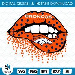 Denver Broncos Lips, Broncos svg,,NFL svg, football svg,Ai, Eps, Dxf, Jpg, football girl svg, love football svg