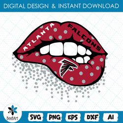 Atlanta, Falcons SVG, lips svg, Drawing , Illustration, Digital, Ai, Eps, Dxf, Jpg