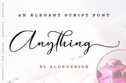 Anything Script Trending Fonts - Digital Font
