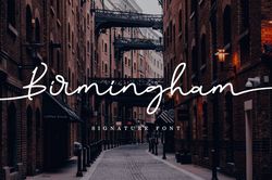 Birmingham Signature Trending Fonts - Digital Font