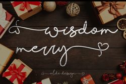 Wisdom Merry Trending Fonts - Digital Font
