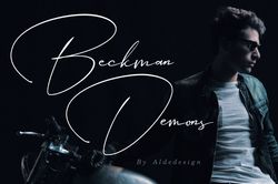Beckman Demons – Signature Font Trending Fonts - Digital Font