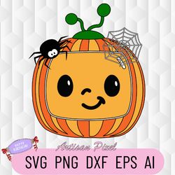 Cocomelon Happy Halloween Spooky Vibes Bats Svg, Digital Download, Sublimation Download