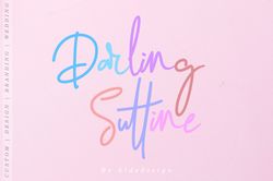 Darling Suttine Trending Fonts - Digital Font