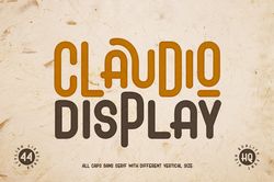 Claudio – Display Font Font Trending Fonts - Digital Font