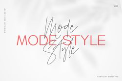 Mode Style Font Duo Trending Fonts - Digital Font