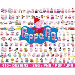1500 Peppa Pig SVG, Peppa Pig Vector, Peppa Pig SVG Bundle, Peppa Pig Cricut, Peppa Pig Vector Bundle, Peppa Pig Clipart