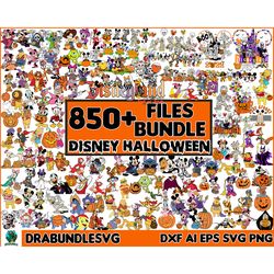 850 Disney Halloween Svg, Cartoon Character Svg, Friends Svg, Spooky Vibes Svg, Funny Halloween Svg, Pumpkin Svg, Trick