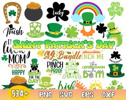 Saint Patricks Day Bundle Svg, St Patrick's Day Svg, Lucky Svg, Irish Svg, Png Dxf  Eps File