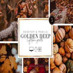 GOLDEN DEEP – Lightroom Presets Mobile & Desktop Presets