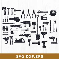 Tools Svg, Hammer Svg, Wrench Svg, Fathers Day Svg, Screwdriver Svg, Construction Svg, Dxf Eps File