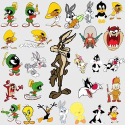 Looney Tunes Bundle Svg, Looney Tunes And Tweety Svg, Looney Tunes Svg, Png Dxf Eps File