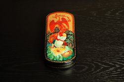 Fire bird lacquer box fairy tale firebird hand-painted decorative art