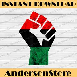 Pan African Fist UNIA Flag African Freedom Black Liberation Black History, Black Power, Black woman, Since 1865 PNG