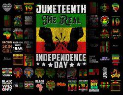 Juneteenth PNG Bundle, Juneteenth Black Americans Independence 1865 png, Black History png, Black Flag Pride png, Freedo