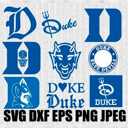 Duke Blue Devils SVG PNG JPEG  DXF Digital Cut Vector Files for Silhouette Studio Cricut Design