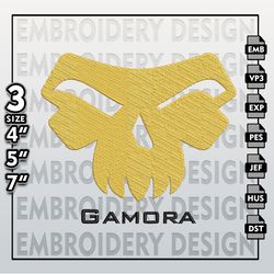 Gamora Embroidery Designs, Gamora Logo Embroidery Files, Marvel Machine Embroidery Pattern