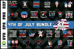 4th of July Bundle - SVG, PNG, DXF, EPS, PDF Files For Print And Cricut