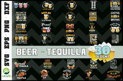 Beer Tequila Bundle - SVG, PNG, DXF, EPS, PDF Files For Print And Cricut