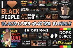 Black Lives Matter SVG Bundle - SVG, PNG, DXF, EPS Files For Print And Cricut